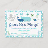 海の下で何試合か推測する エンクロージャーカード (正面)