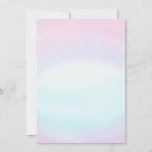 海の下で動物の海の赤ちゃんシャワー 招待状 (裏面)