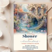 海の下で動物の海の赤ちゃんシャワー 招待状