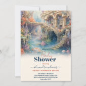 海の下で動物の海の赤ちゃんシャワー 招待状 (正面)