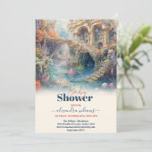 海の下で動物の海の赤ちゃんシャワー 招待状 (スタンド正面)