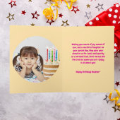 海の下で可愛い人魚の誕生日写真グリーティング カード