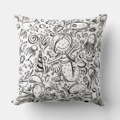 海の下で可愛航海のい クッション (正面)