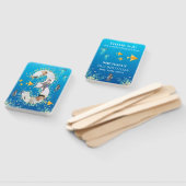 海の下で大きな3番目の誕生日の写真コラージュ ハンドファン (組立なし)