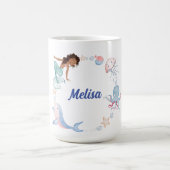 海の下で子供の誕生日のギフトマグ コーヒーマグカップ (中央)