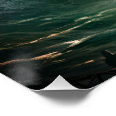 海の下で怖いサイレン人魚の生き物 ポスター (コーナー)