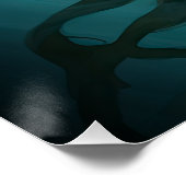 海の下で怖いサイレン人魚の生き物 ポスター (コーナー)