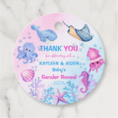 海の下で性別は可愛い感謝していを明かす フェイバータグ (正面)