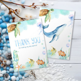 海の下で感謝 サンキューカード