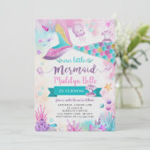 海の下で我々の小さな人魚の誕生日 招待状 (スタンド正面)