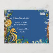 海の下で日付を保存 案内ポストカード (裏面)