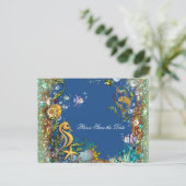 海の下で日付を保存 案内ポストカード (スタンド正面)