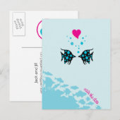 海の下で日付を保存 案内ポストカード (正面/裏面)