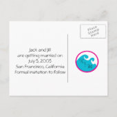 海の下で日付を保存 案内ポストカード (裏面)