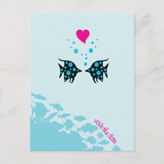 海の下で日付を保存 案内ポストカード (正面)