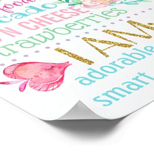 海の下で最初の誕生日パーティーのサイン ポスター (角)