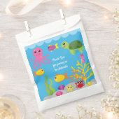 海の下で最初の誕生日パーティーの好意バッグ フェイバーバッグ (クリップ留めされた状態)