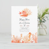 海の下で水彩生活コーラルハッピーアワー 招待状 (スタンド正面)