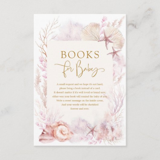 海の下で海の人魚の本の赤ん坊の女の子 エンクロージャーカード (正面)