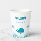 海の下で海の海動物 紙コップ (裏面)