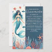 海の下で海を水揚げするキンセアニェラ 招待状 (正面)