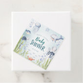 海の下で海ベビーシャワー広場メッセージカード フェイバータグ (インサイチュ)