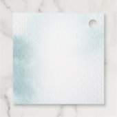 海の下で海ベビーシャワー広場メッセージカード フェイバータグ (裏面)