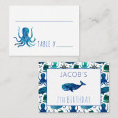 海の下で海兵隊員は海洋の誕生会をからかいます プレイスカード (正面/裏面)