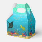 海の下で海動物の水の泡 フェイバーボックス (裏面サイド)