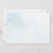 海の下で海動物の誕生日パーティーの写真 招待状 (裏面)