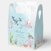 海の下で海動物カラフルの赤ちゃんシャワー フェイバーボックス (オープン)