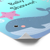 海の下で海女の子の赤ちゃんシャワーへようこそ ポスター (角)