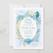 海の下で海波の双生児ボーイズ 招待状 (正面)