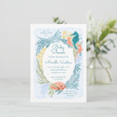 海の下で海波の双生双生女の子 招待状 (スタンド正面)