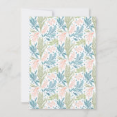 海の下で海波の双生双生女の子 招待状 (裏面)