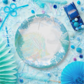 海の下で熱帯をテーマにした ペーパープレート (パーティー)