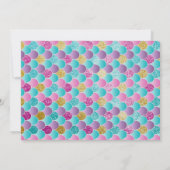 海の下で私たちの小さな人魚の誕生日写真 招待状 (裏面)