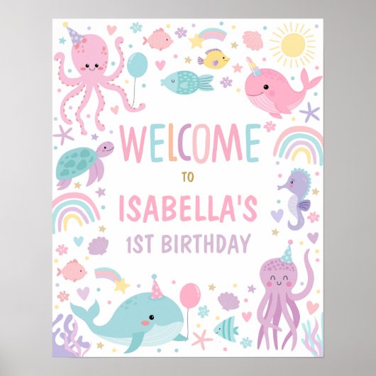 海の下で私たちはシェルブー誕生日歓迎 ポスター (正面)