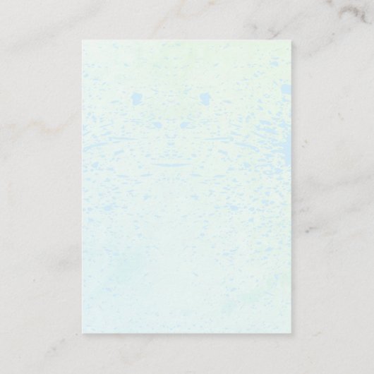 海の下で紫色の本のベビーの赤ちゃんシャワー エンクロージャーカード (裏面)