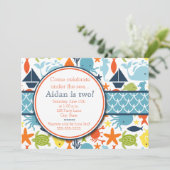 海の下で航海の誕生日 招待状 (スタンド正面)