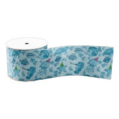 海の下で誕生日ギフトラップ グログランリボン (リール)