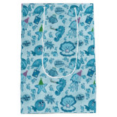 海の下で誕生日ギフトラップ ミディアムペーパーバッグ (裏面)