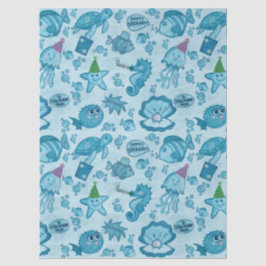 海の下で誕生日ギフトラップ 薄葉紙