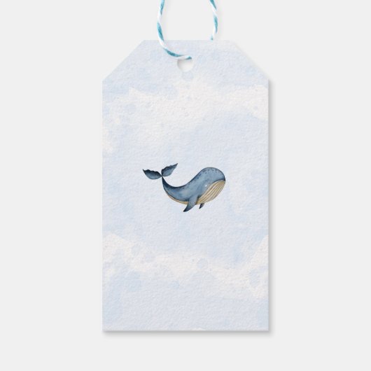 海の下で赤ちゃんシャワーありがとう ギフトタグ (裏面)