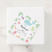 海の下で赤ちゃんシャワーかわいいかわいいありがとう フェイバータグ (インサイチュ)