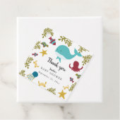 海の下で赤ちゃんシャワーかわいいかわいいありがとう フェイバータグ (インサイチュ)