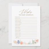 海の下で赤ちゃんシャワーがベビーカードを願う 招待状 (正面)