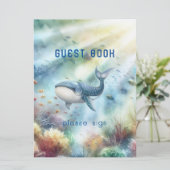 海の下で赤ちゃんシャワーのゲストブックサイン (スタンド正面)