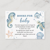 海の下で赤ちゃんシャワーのベビー エンクロージャーカード (正面)