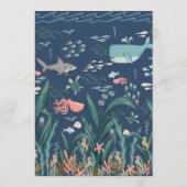 海の下で赤ちゃんシャワーの予測とアドバイス アドバイスカード (裏面)